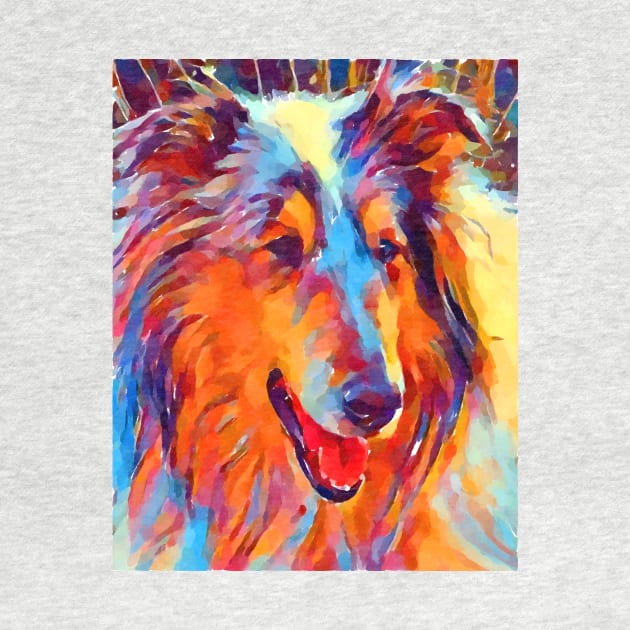 Collie Watercolor by Shrenk